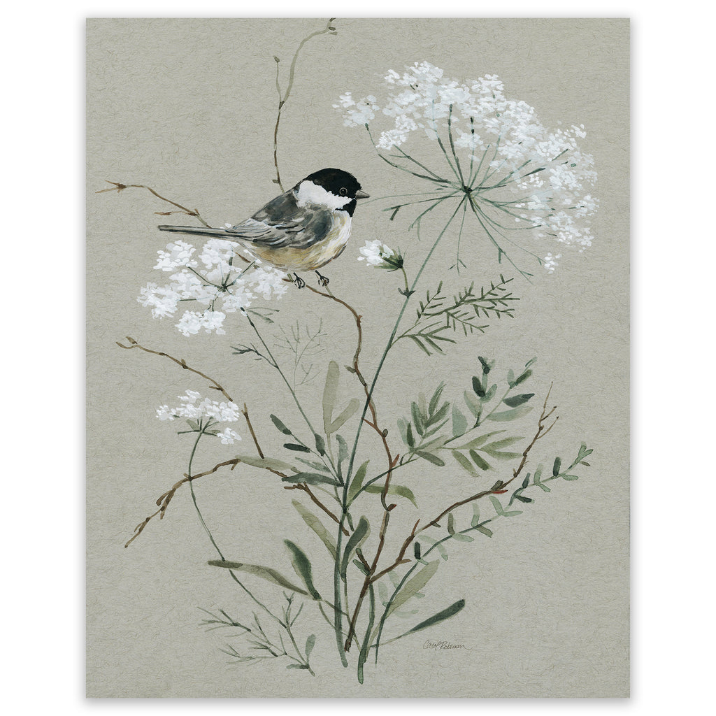 Bouquet of Grace Bird I - Gallery-Wrapped Canvas Wall Art