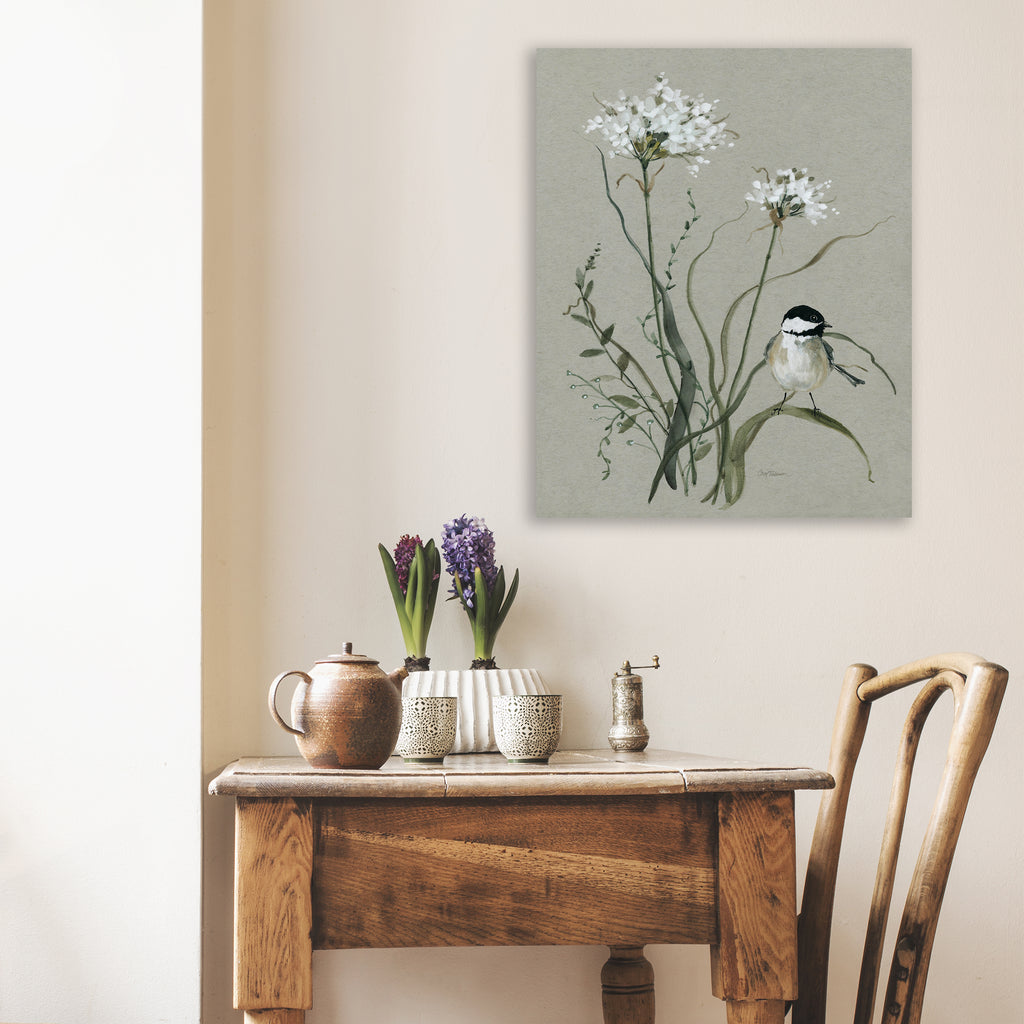 Bouquet of Grace Bird II - Gallery-Wrapped Canvas Wall Art
