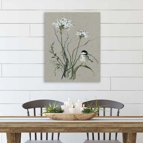 Bouquet of Grace Bird II - Gallery-Wrapped Canvas Wall Art