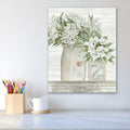 Floral Country Crocks - Gallery-Wrapped Canvas Wall Art