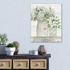 Floral Country Crocks - Gallery-Wrapped Canvas Wall Art