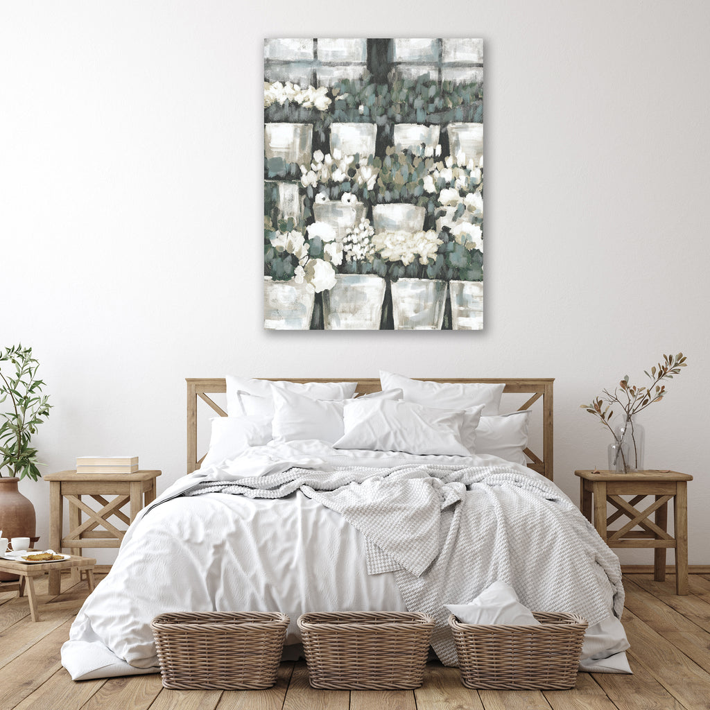 Rows of Flowers - Gallery-Wrapped Canvas Wall Art