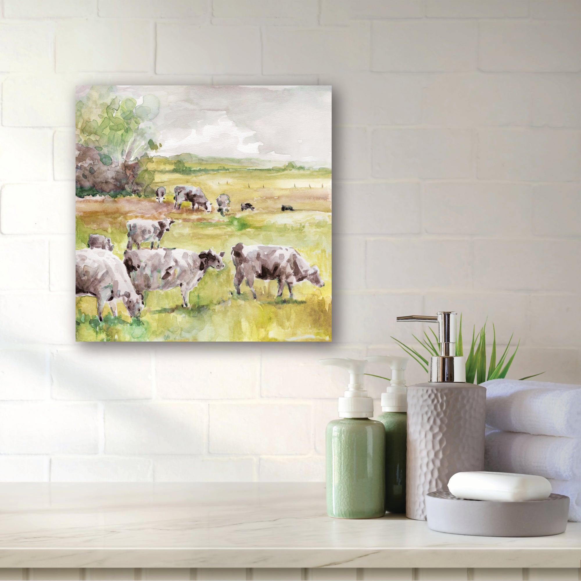 Spring Herd - Gallery-Wrapped Canvas Wall Art