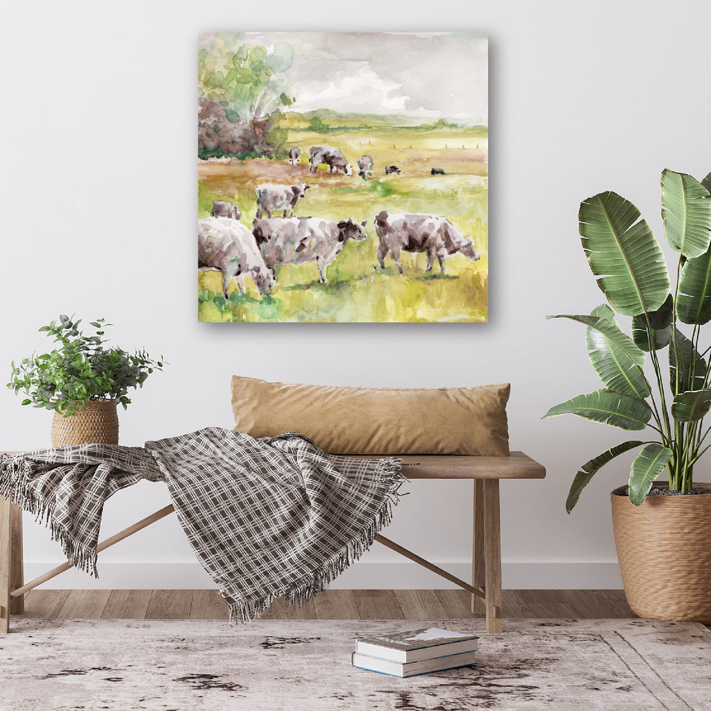Spring Herd - Gallery-Wrapped Canvas Wall Art