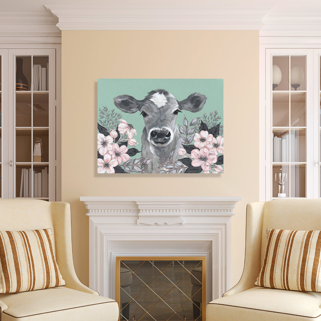 Clara in the Flowers - Gallery-Wrapped Canvas Wall Art