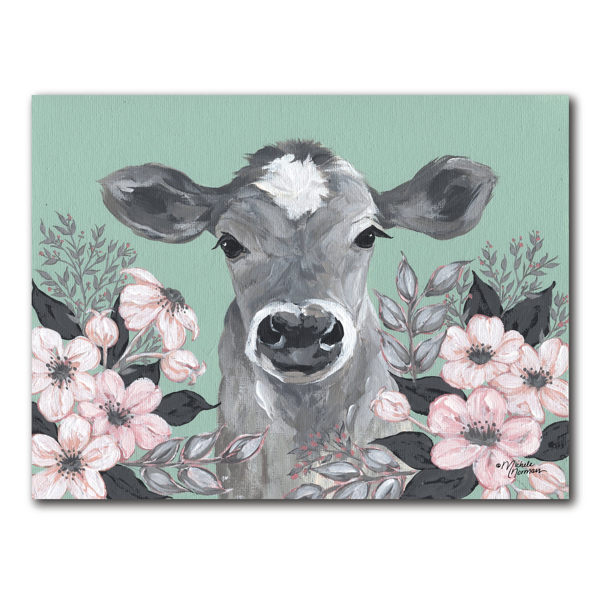 Clara in the Flowers - Gallery-Wrapped Canvas Wall Art
