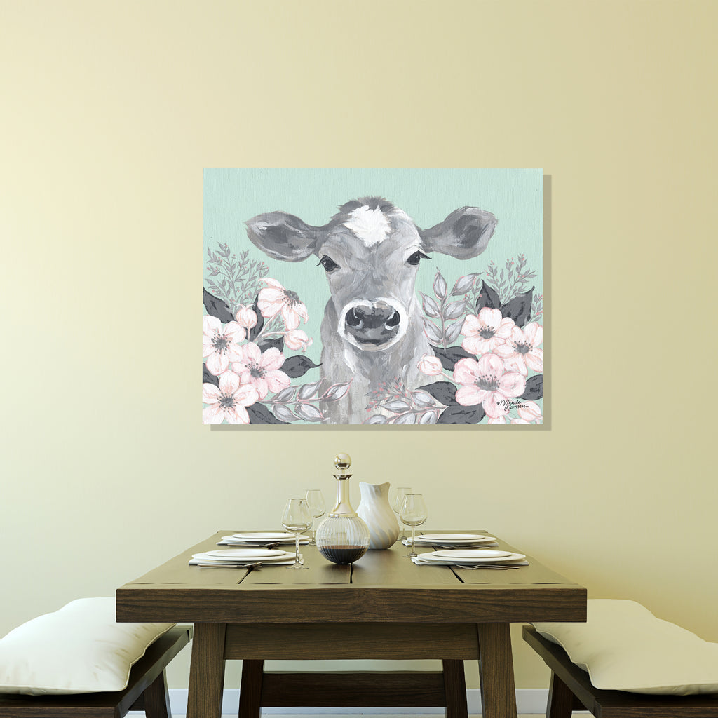 Clara in the Flowers - Gallery-Wrapped Canvas Wall Art