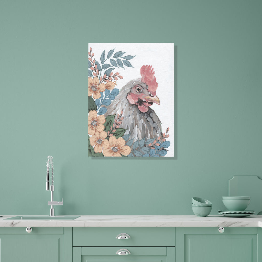 Hen in the Garden - Gallery-Wrapped Canvas Wall Art