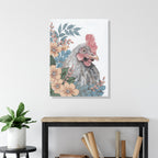 Hen in the Garden - Gallery-Wrapped Canvas Wall Art