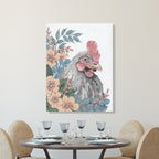 Hen in the Garden - Gallery-Wrapped Canvas Wall Art