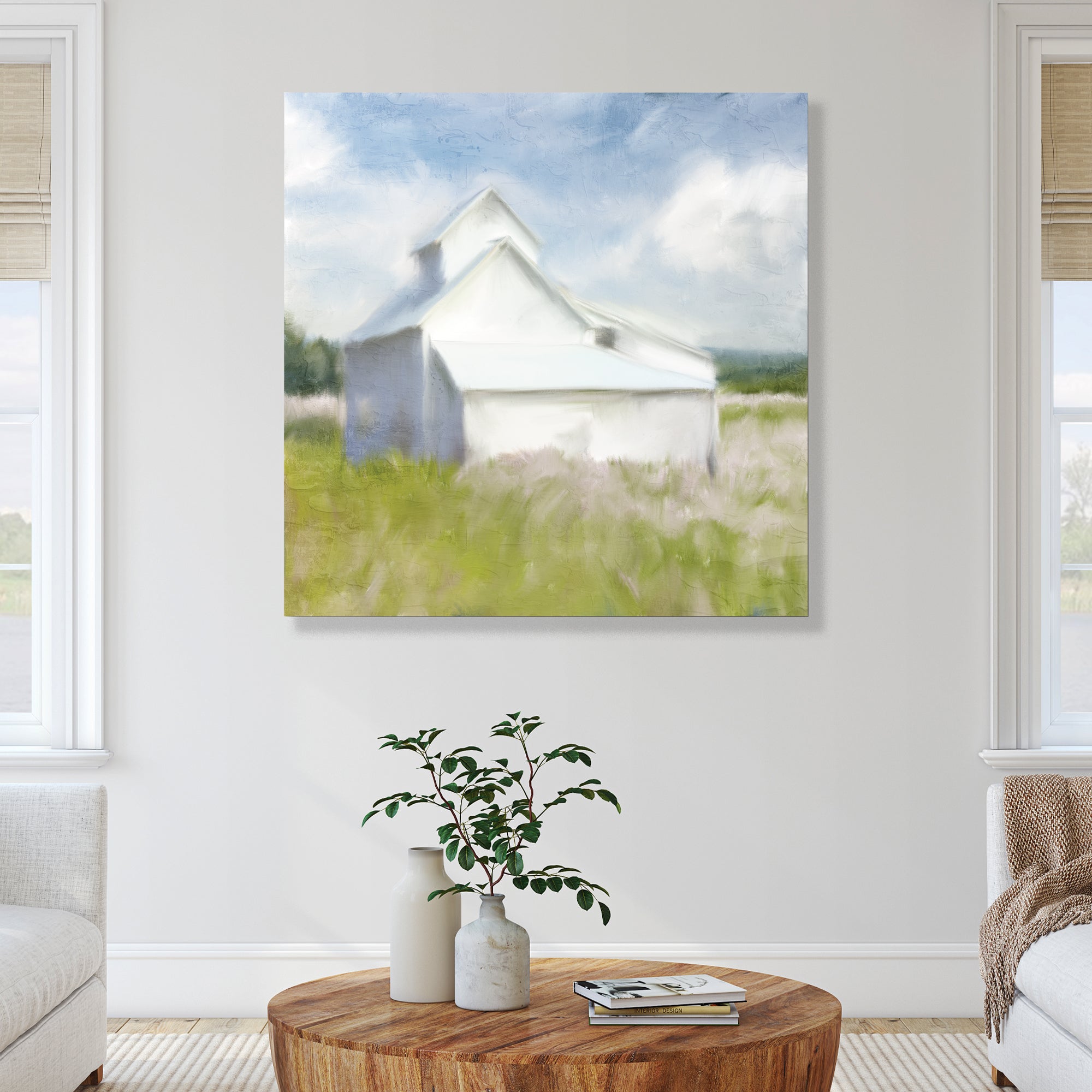 In the Flowers - Gallery-Wrapped Canvas Wall Art