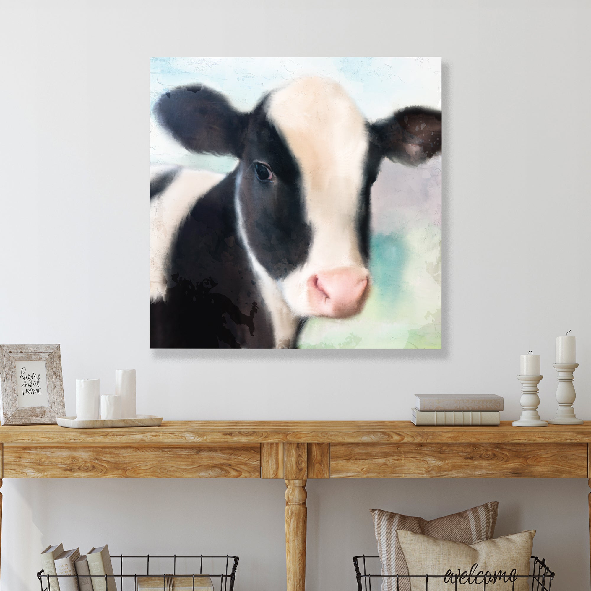 Baby Cow - Gallery-Wrapped Canvas Wall Art