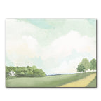 White Barn By The Lake - Gallery-Wrapped Canvas Wall Art