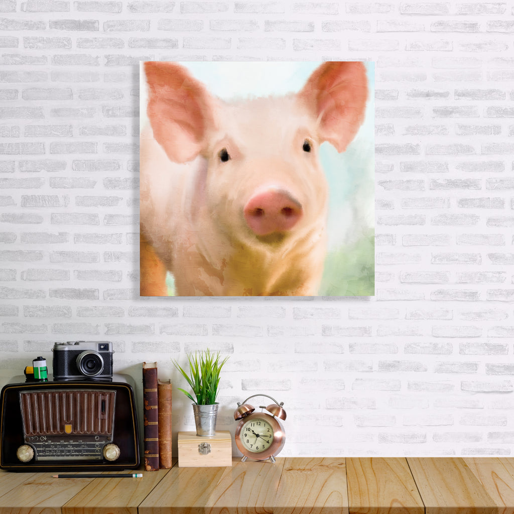 Baby Pig - Gallery-Wrapped Canvas Wall Art