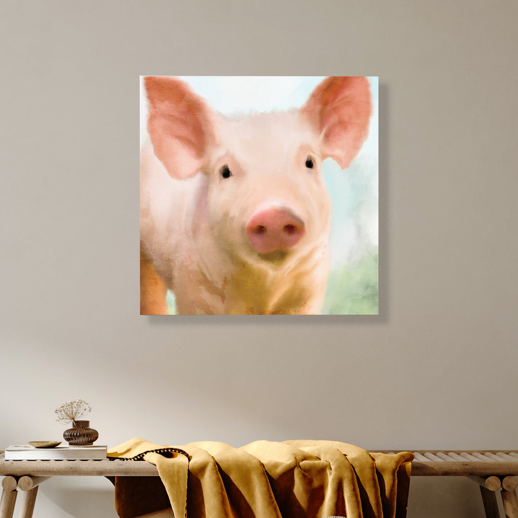 Baby Pig - Gallery-Wrapped Canvas Wall Art