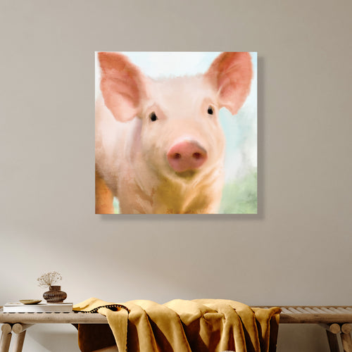 Baby Pig - Gallery-Wrapped Canvas Wall Art