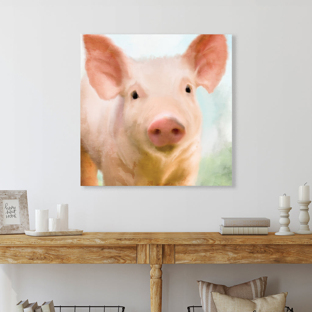 Baby Pig - Gallery-Wrapped Canvas Wall Art