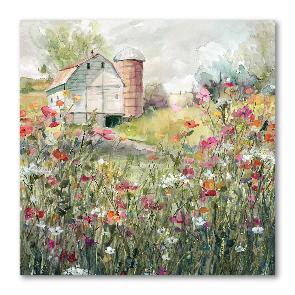 Farm in Bloom - Gallery-Wrapped Canvas Wall Art