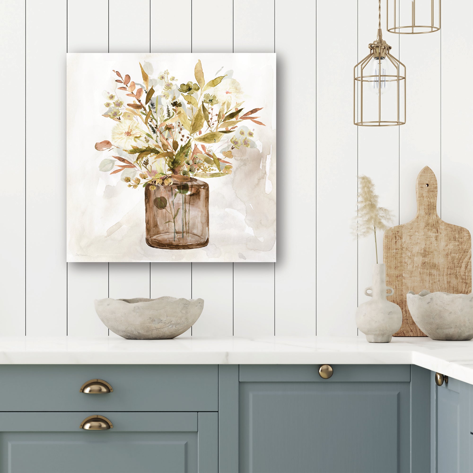 Earthy Garden I - Gallery-Wrapped Canvas Wall Art