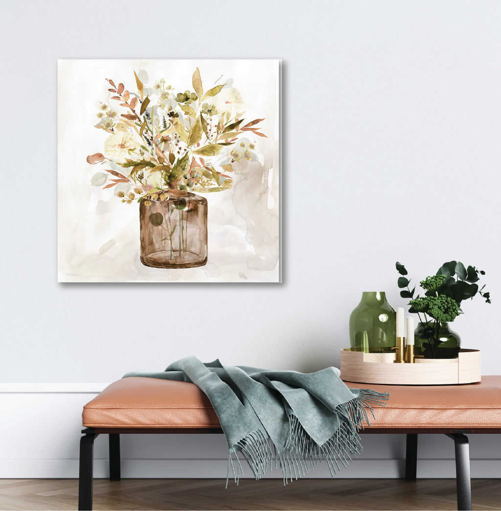 Earthy Garden I - Gallery-Wrapped Canvas Wall Art