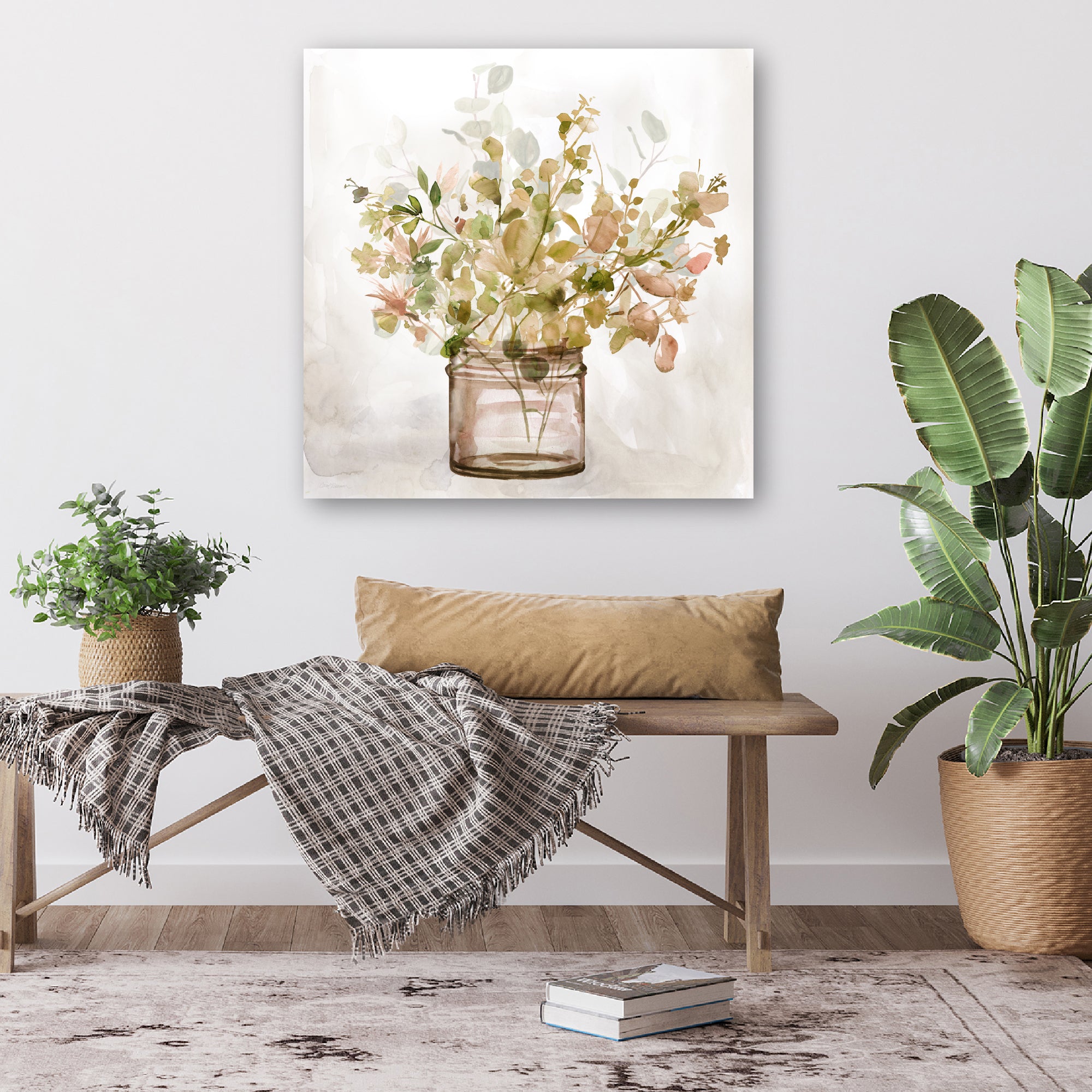 Earthy Garden II - Gallery-Wrapped Canvas Wall Art