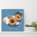 Sunflower Hen - Gallery-Wrapped Canvas Wall Art