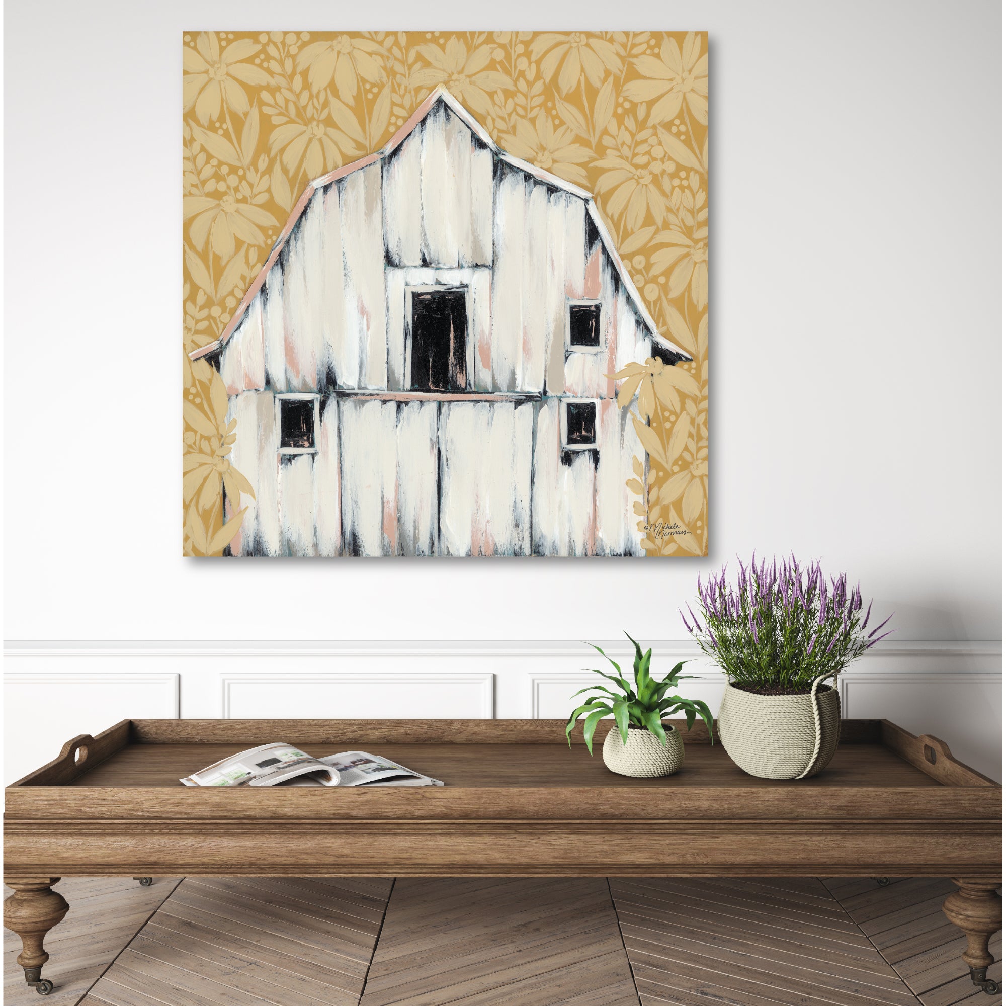 White Barn - Gallery-Wrapped Canvas Wall Art