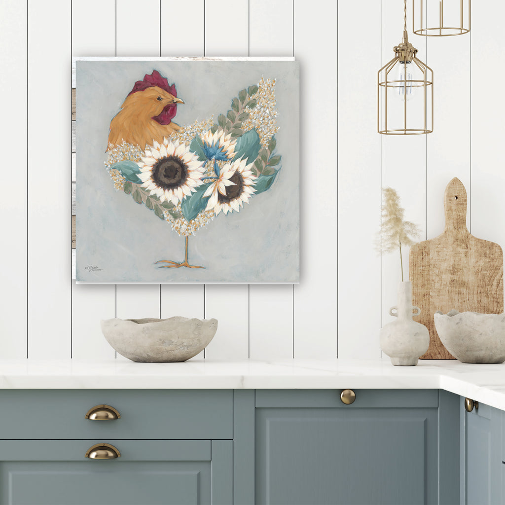Farmhouse Hen - Gallery-Wrapped Canvas Wall Art