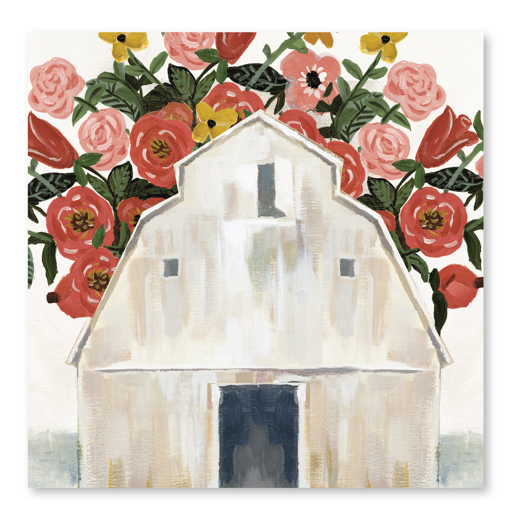 Pansy Barn - Gallery-Wrapped Canvas Wall Art