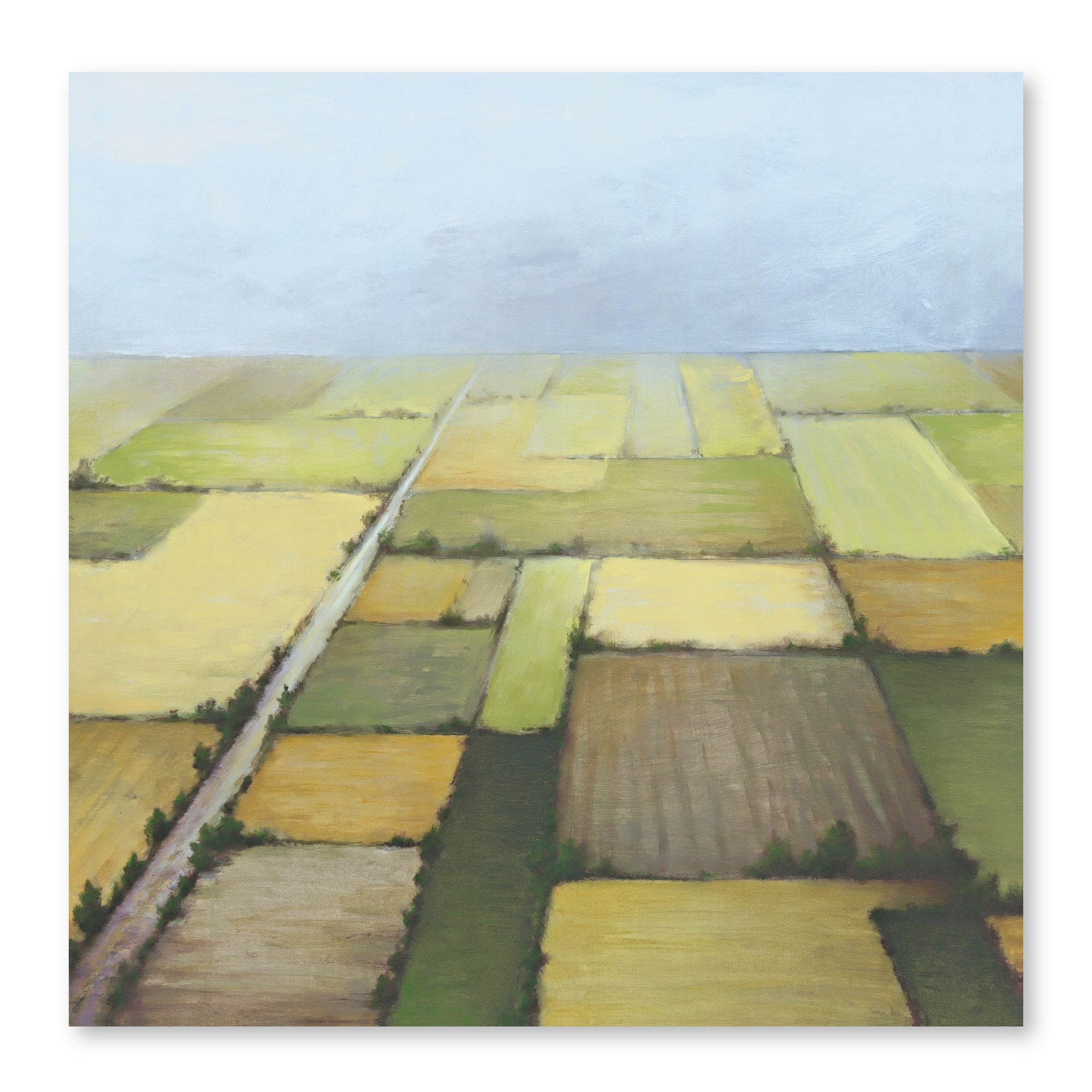 Quilted Field - Gallery-Wrapped Canvas Wall Art