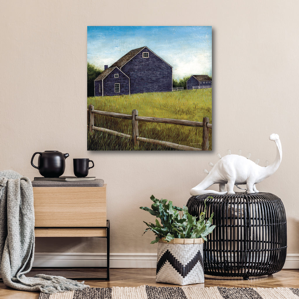 Weathered Barns Navy - Gallery-Wrapped Canvas Wall Art