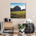 Weathered Barns Navy - Gallery-Wrapped Canvas Wall Art