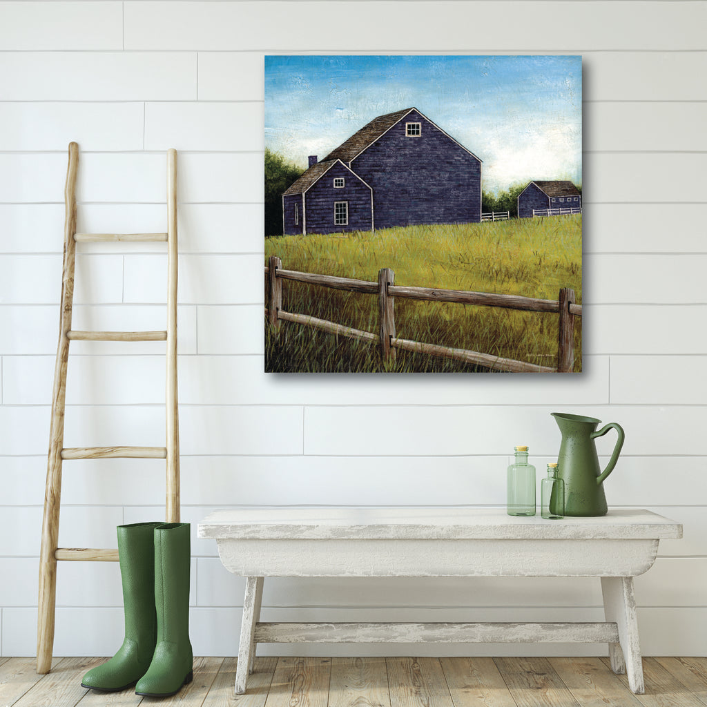 Weathered Barns Navy - Gallery-Wrapped Canvas Wall Art