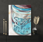 Mason Jar I - Gallery Wrapped Canvas