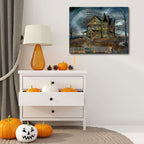 Haunted House Gallery-Wrapped Canvas Wall Art