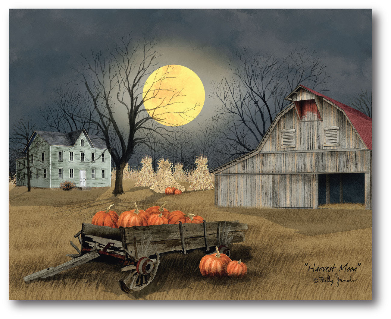 Harvest Moon Gallery-Wrapped Canvas Wall Art