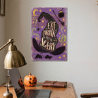 Eat, Drink, and Be Scary - Gallery Wrapped Canvas