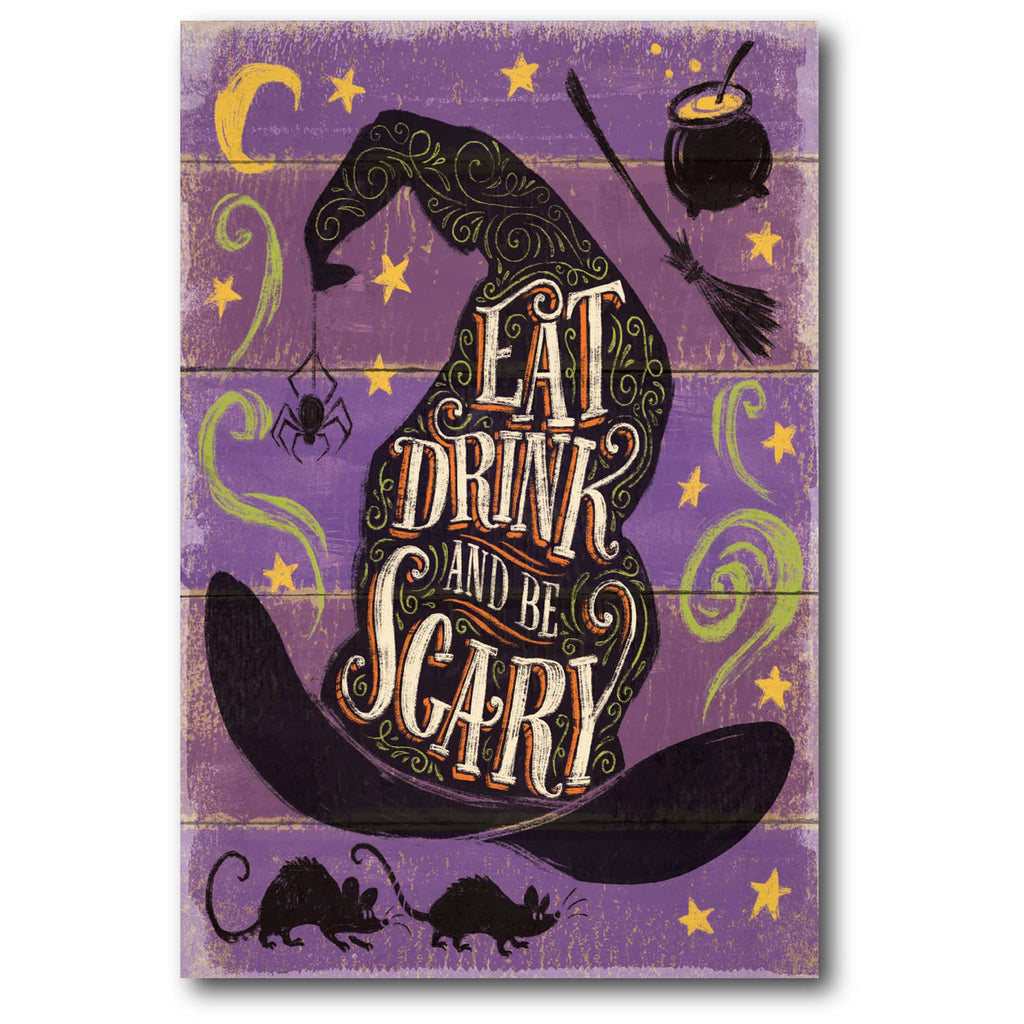 Eat, Drink, and Be Scary - Gallery Wrapped Canvas