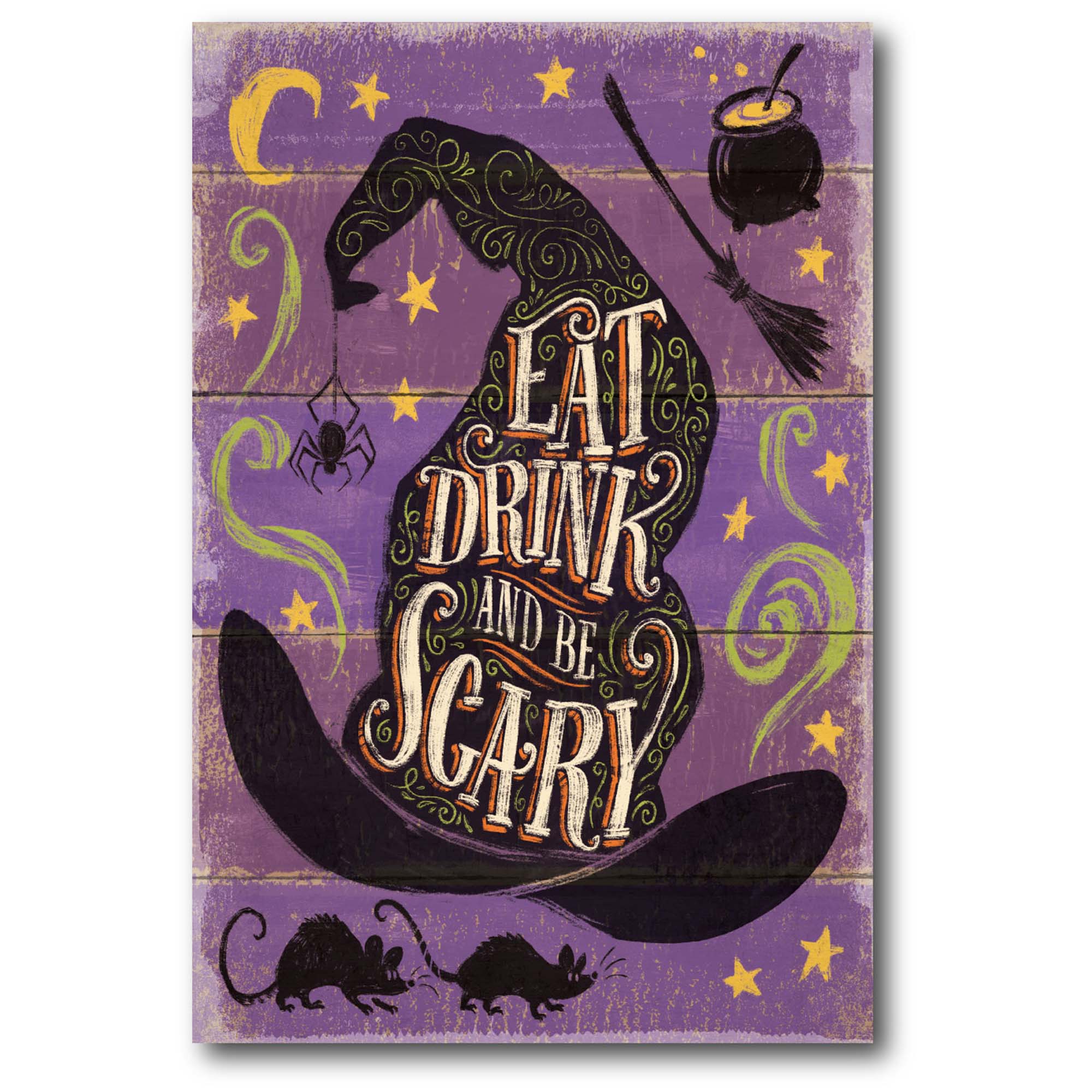 Eat, Drink, and Be Scary - Gallery Wrapped Canvas