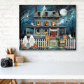 Haunted House I Gallery-Wrapped Canvas Wall Art