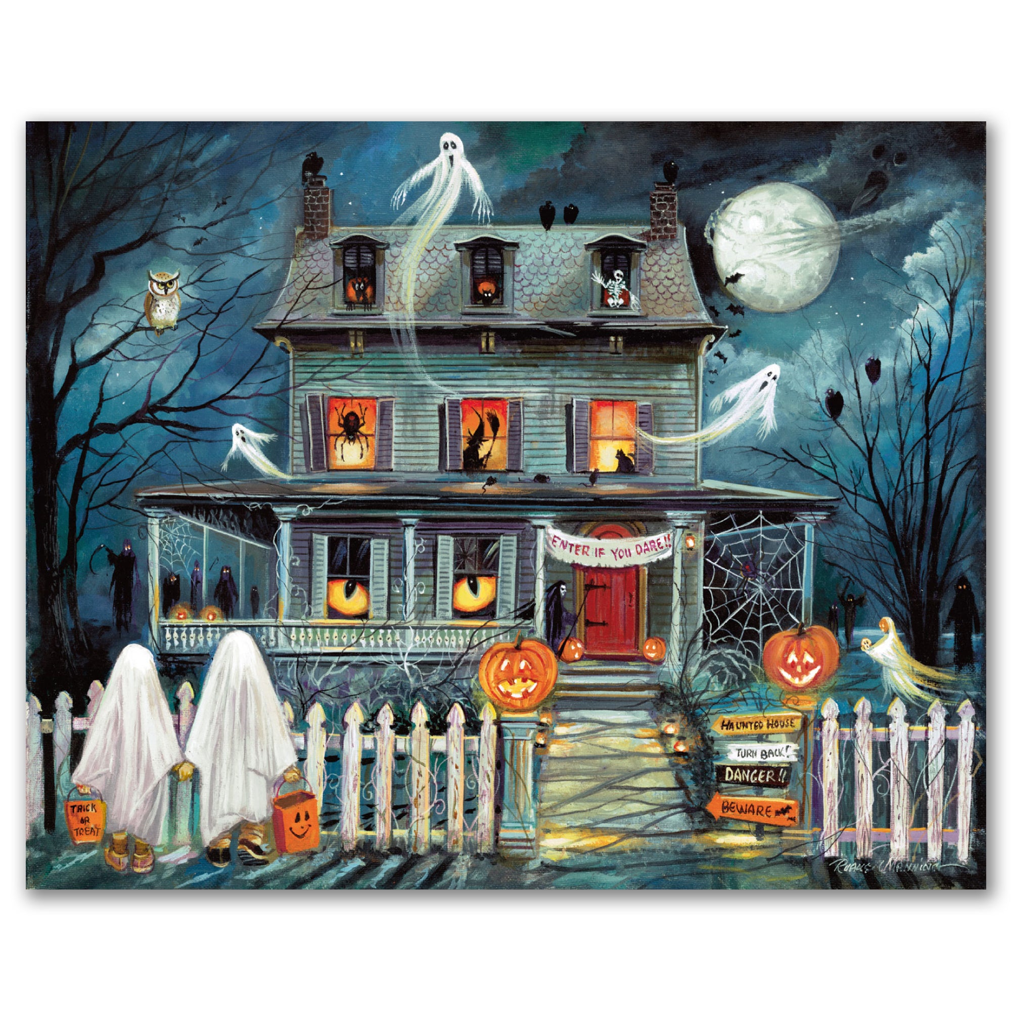 Haunted House I Gallery-Wrapped Canvas Wall Art