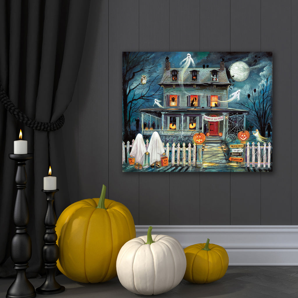 Haunted House I Gallery-Wrapped Canvas Wall Art