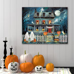 Haunted House I Gallery-Wrapped Canvas Wall Art
