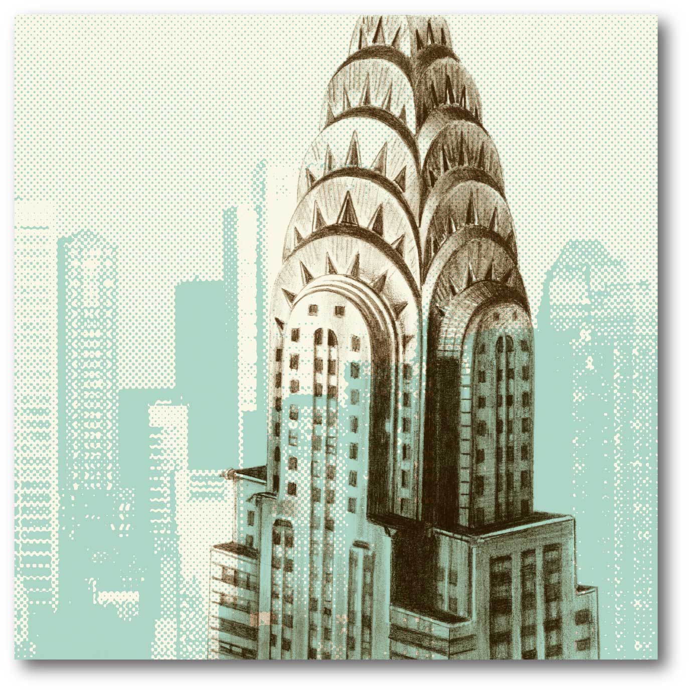 Architectural NYC I - Gallery-Wrapped Canvas Wall Art