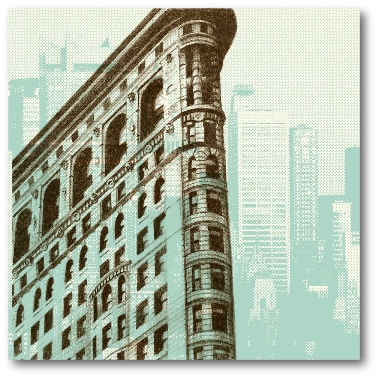 Architectural NYC II - Gallery-Wrapped Canvas Wall Art