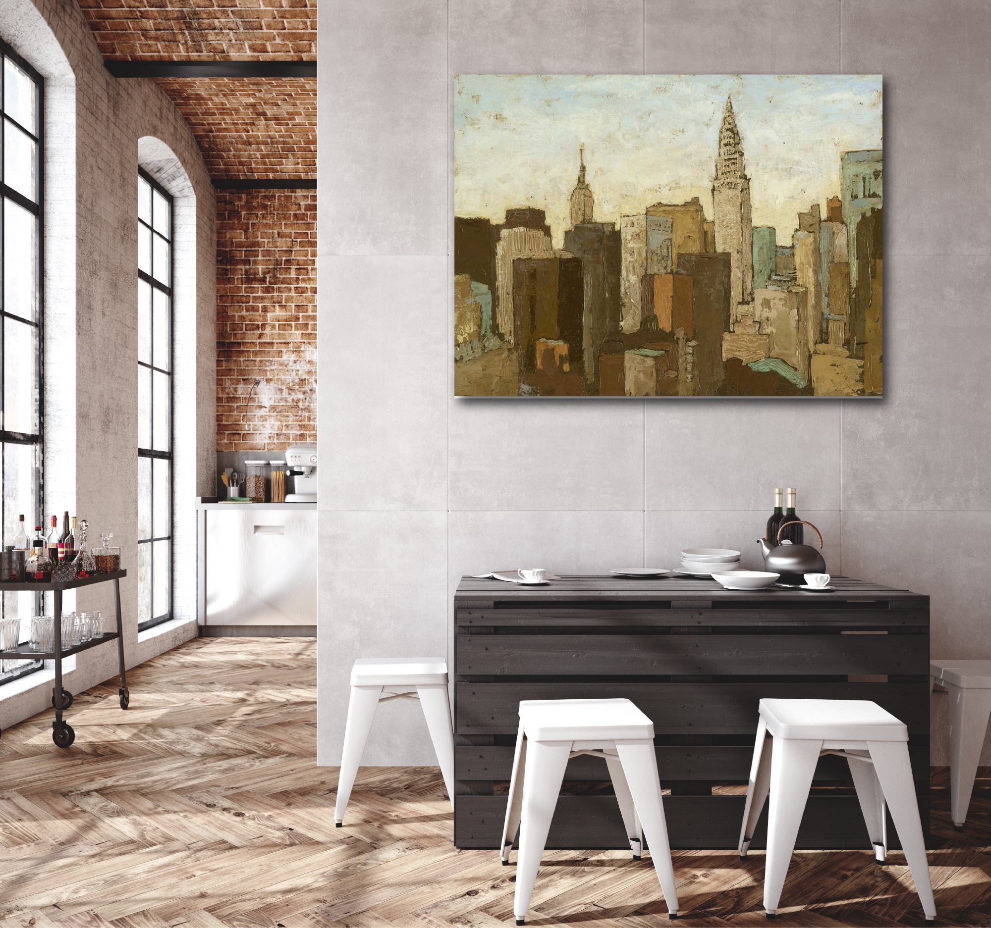 Blue Sky NYC - Gallery-Wrapped Canvas Wall Art