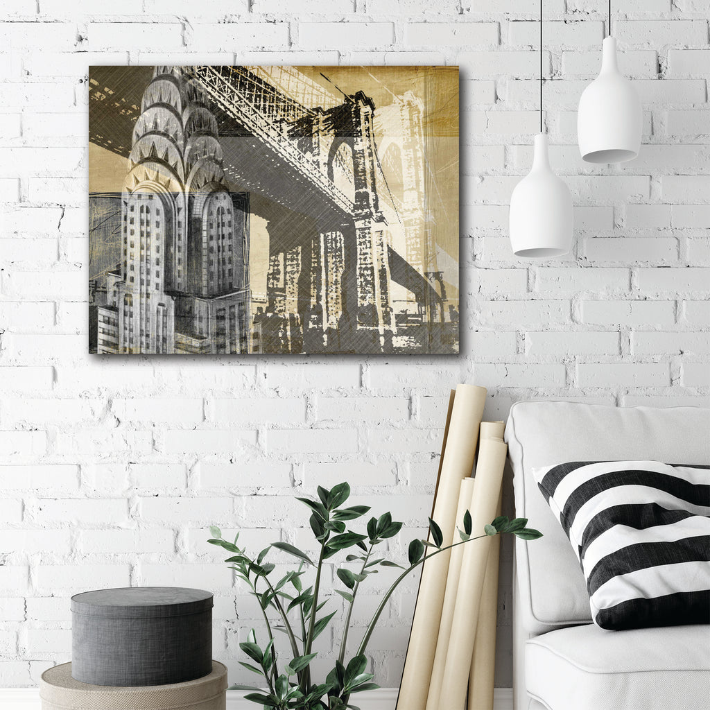 Metropolitan Collage I - Gallery-Wrapped Canvas Wall Art