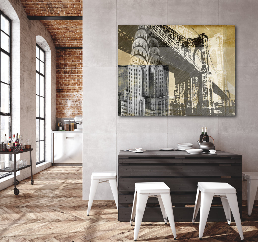 Metropolitan Collage I - Gallery-Wrapped Canvas Wall Art