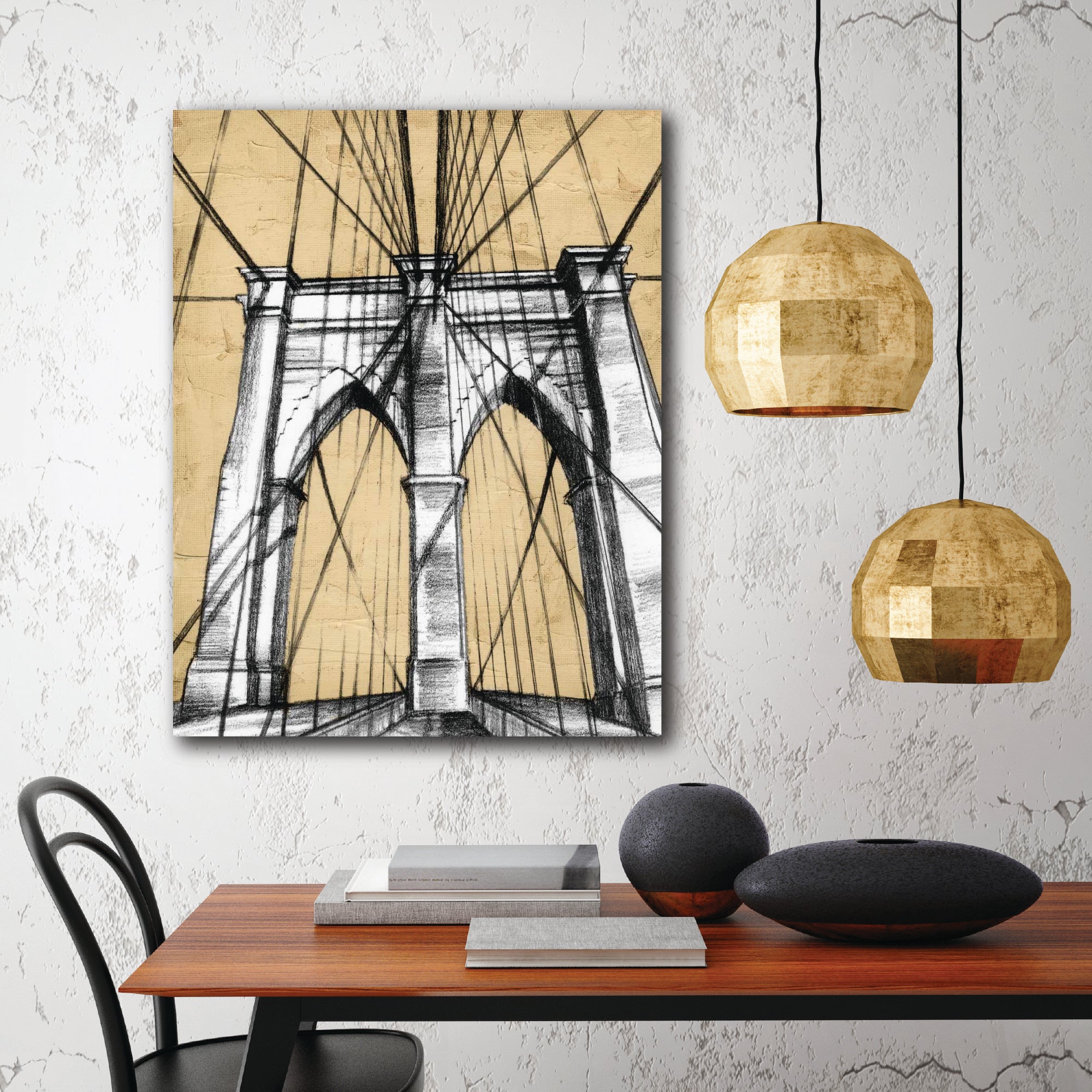 Modern Engineering I - Gallery-Wrapped Canvas Wall Art