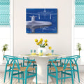 Airplane Blueprint I - Gallery-Wrapped Canvas Wall Art